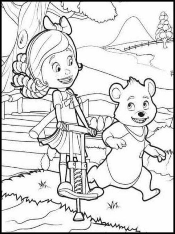 Goldie and Bear Printable Coloring Book 4