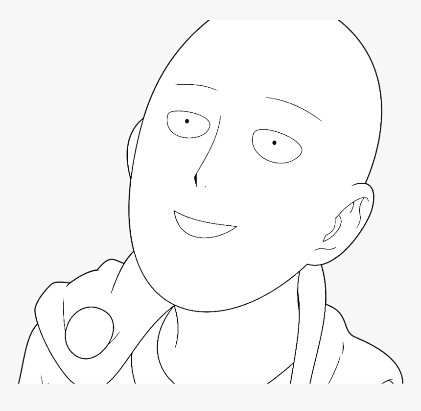 One Punch Man Saitama Bobo Para Colorir - One Punch Man Desenho, HD Png  Download , Transparent Png Image - PNGitem