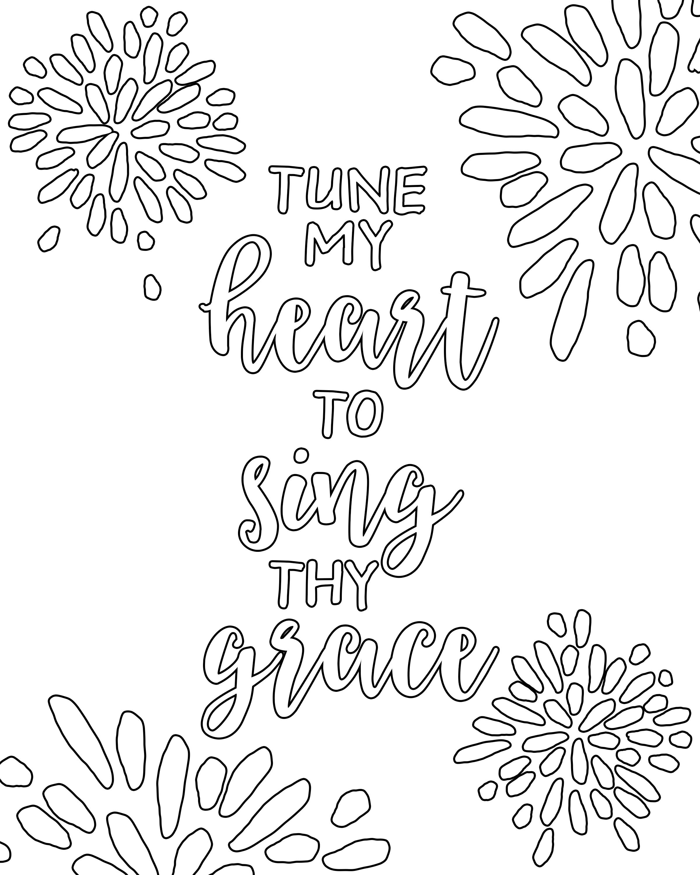 Free Printable Adult Coloring Pages - Hymns & Scripture - Our ...