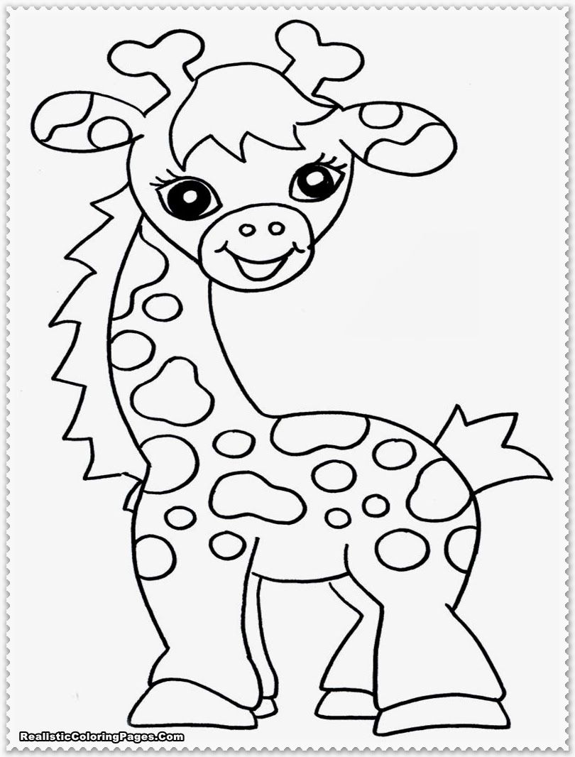 Simple Safari Animal Coloring Pages Safari Animals Coloring Pages ...