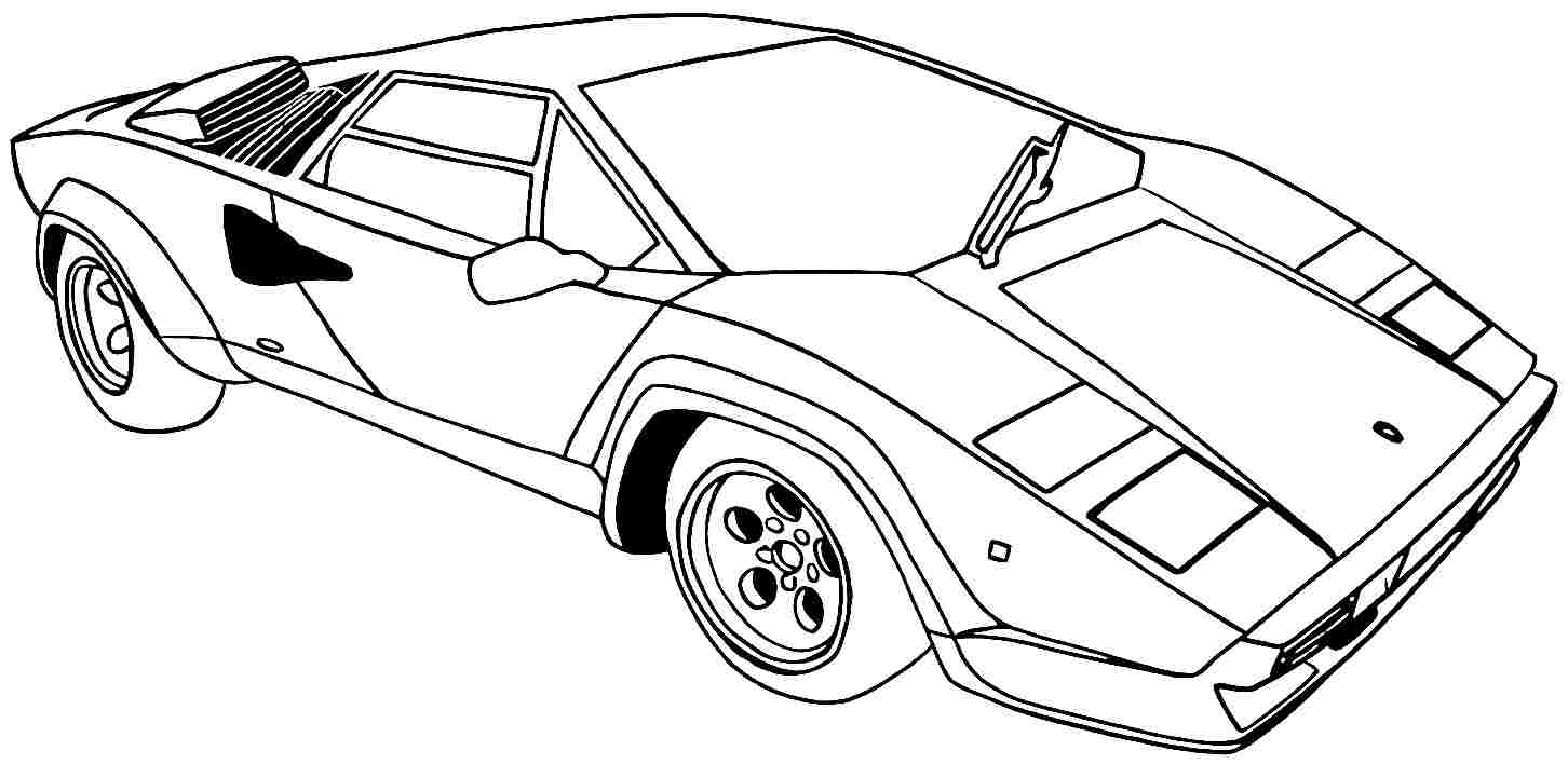 Sports Car Coloring Sheets To Print - High Quality Coloring Pages