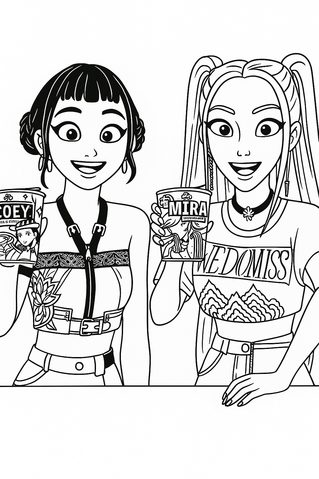 KPop Demon Hunters coloring pages - YouLoveIt.com