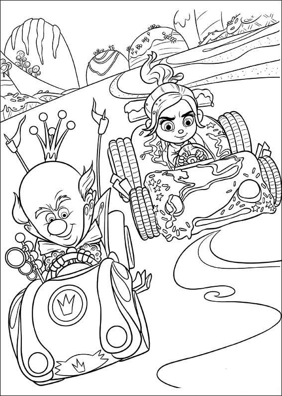 Kids-n-fun.com | Coloring page Wreck it Ralph king candy vanellope