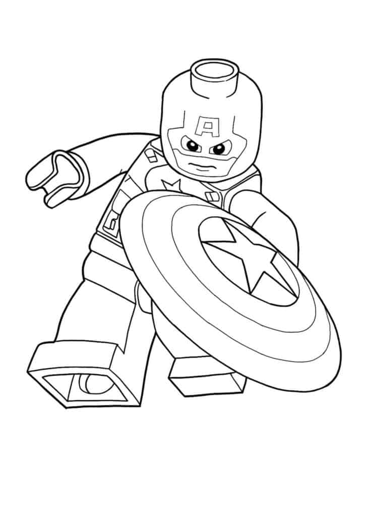 Lego Captain America coloring pages - 8 Free Printable Coloring ...