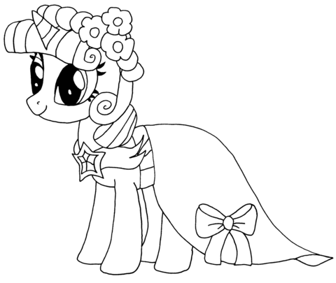 Princess Twilight Sparkle coloring page | Free Printable Coloring ...