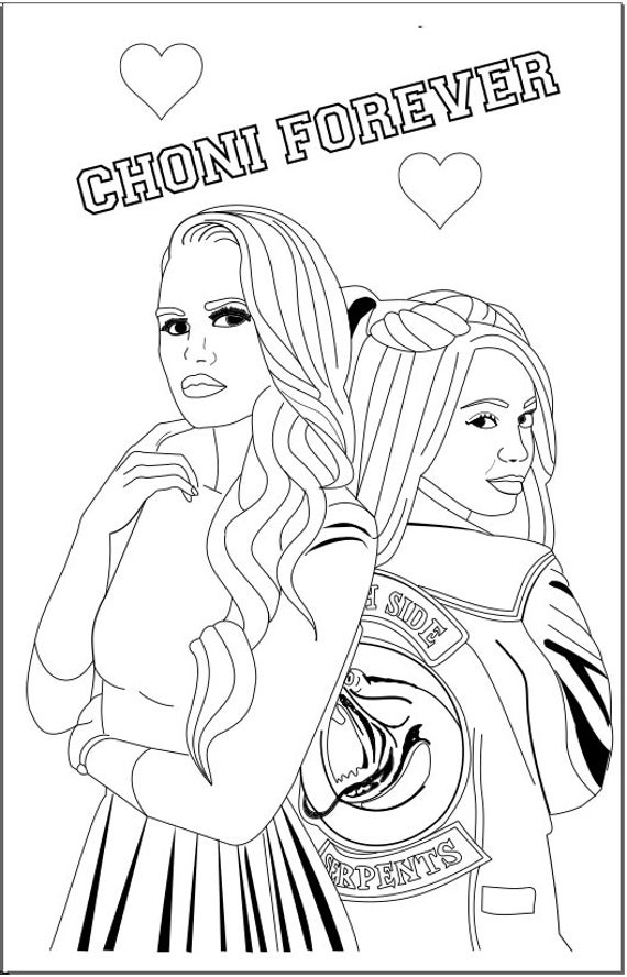 Riverdale Coloring Pages Choni