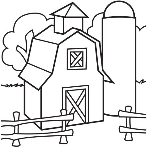 Barns Coloring Pages - Coloring Nation