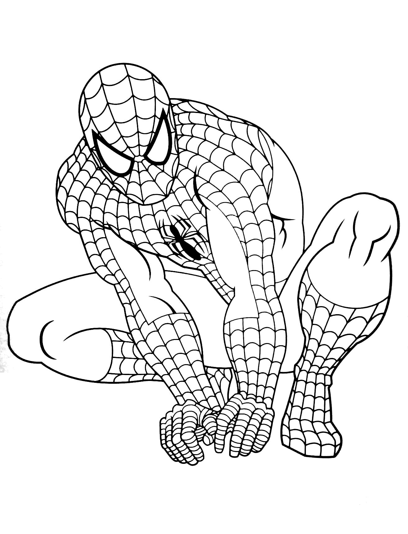 Spider-Man Kids Coloring Pages