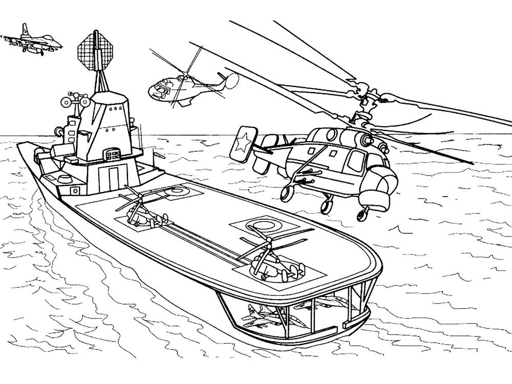Aircraft Carrier coloring pages. Free Printable Aircraft Carrier coloring  pages.