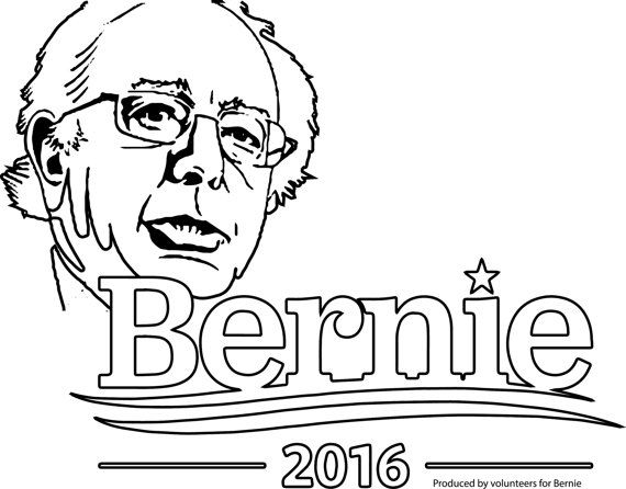 Printable Bernie Sanders Poster Sign Coloring Page Pdf Download ...