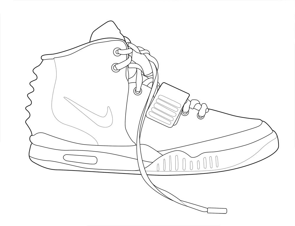 14 Pics of Nike Shoes Air Force Coloring Pages - Nike Air Force ...