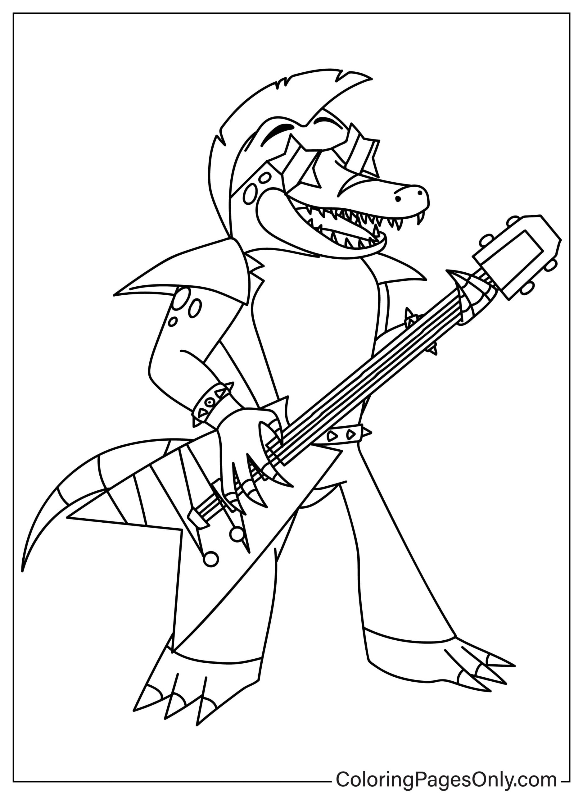 Montgomery Gator Coloring Page to Print ...