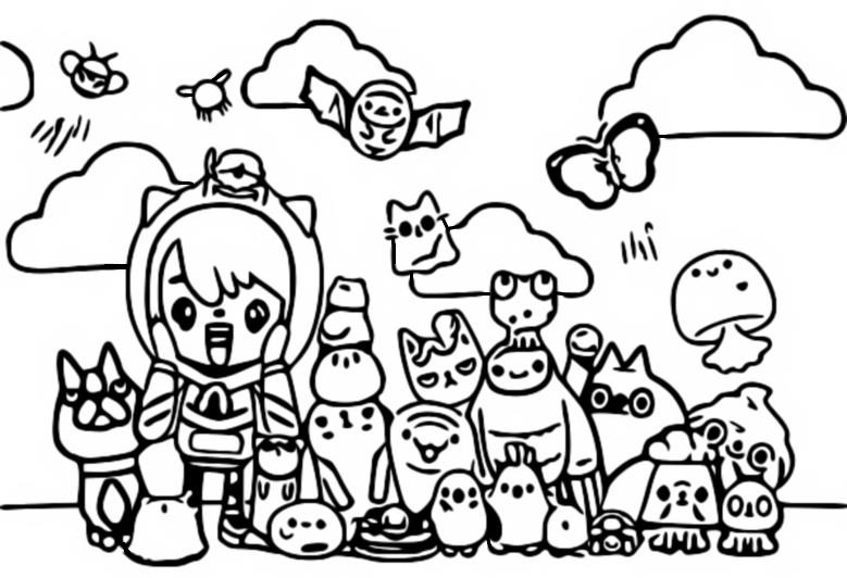 Coloring page Toca Life : Pets 5