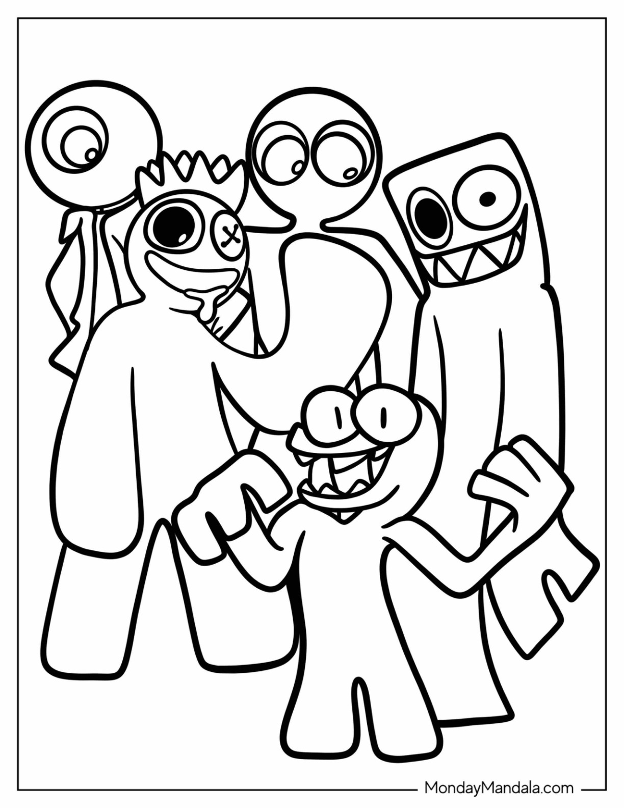 20 Rainbow Friends Coloring Pages (Free ...