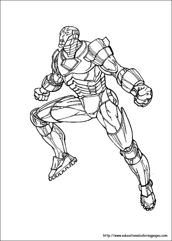 Iron man Coloring Pages free For Kids