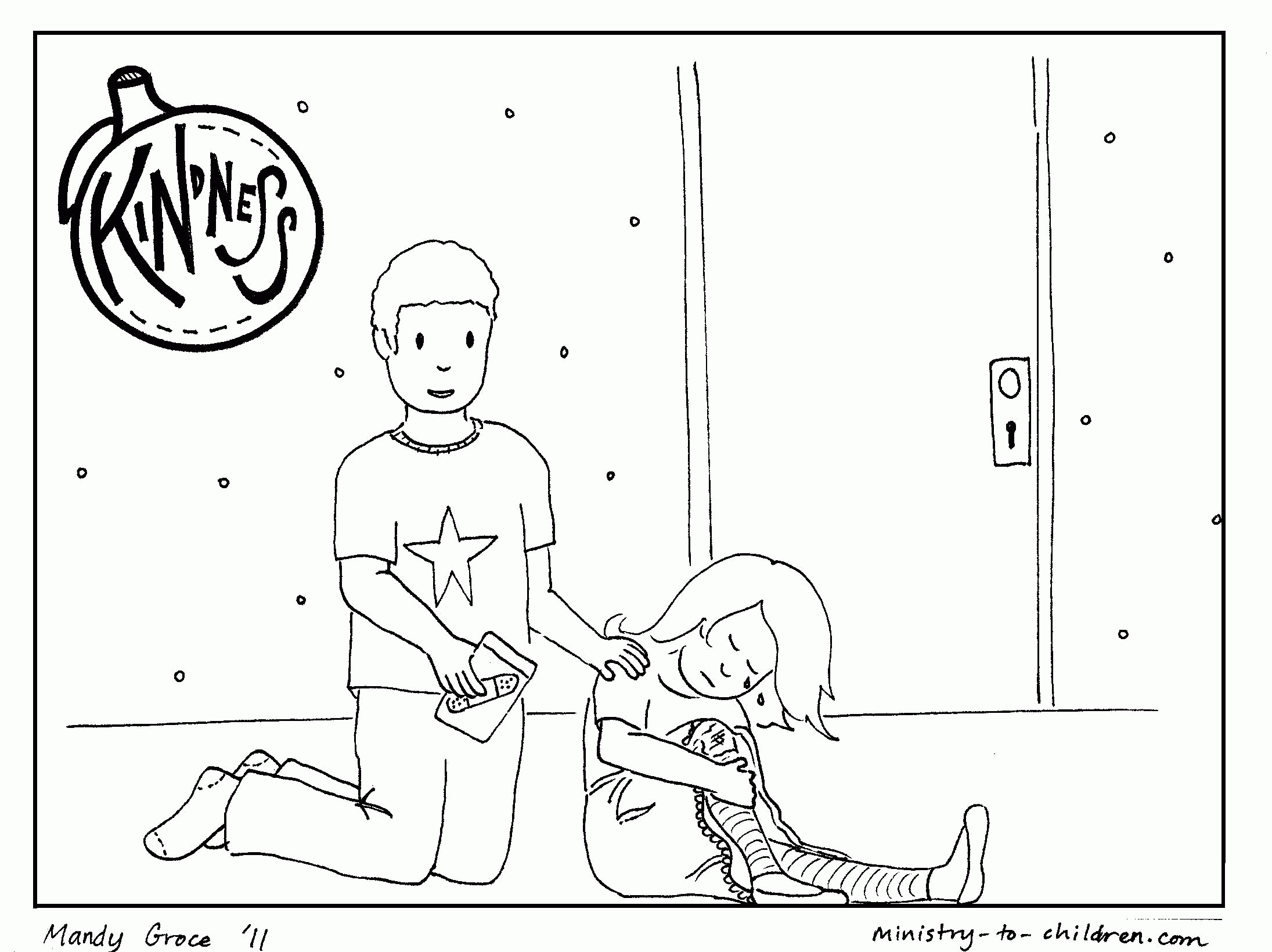 Kindness Coloring Pages (free printable for kids)