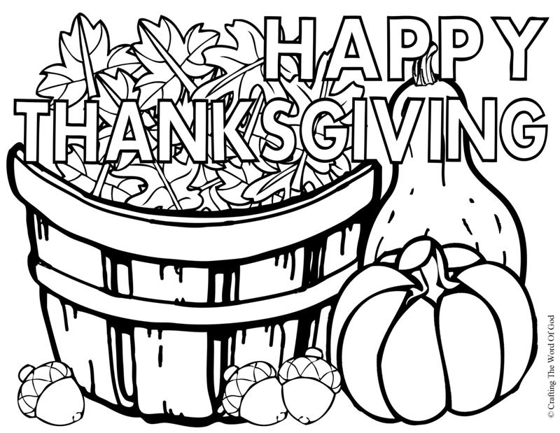 Thanksgiving For Adults - Coloring Pages for Kids and for Adults