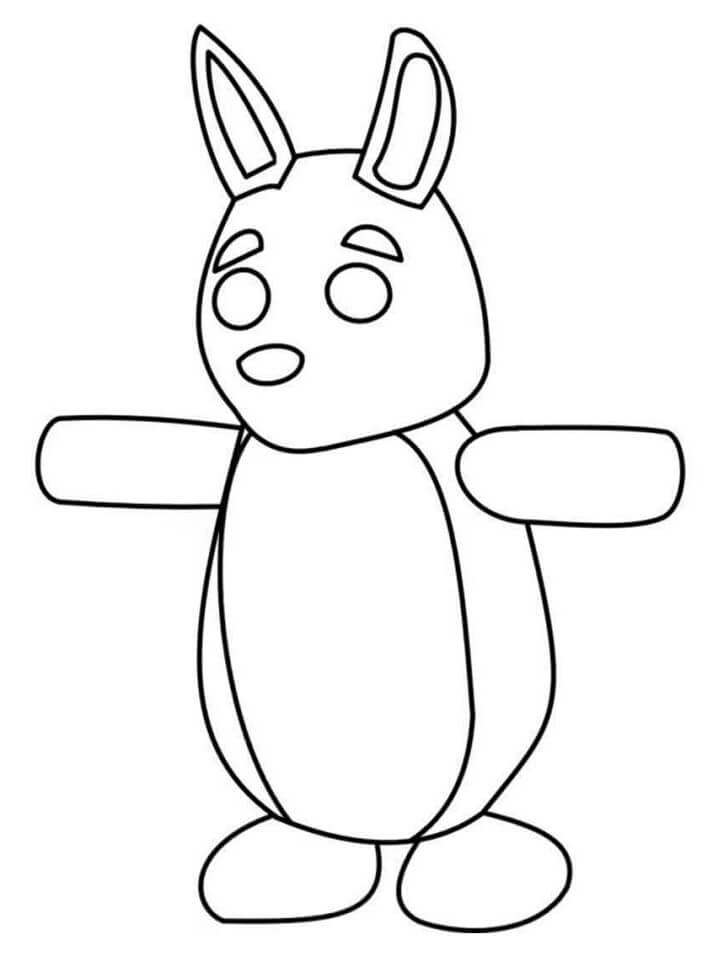 Kangaroo Adopt Me Coloring Page - Free Printable Coloring Pages for Kids