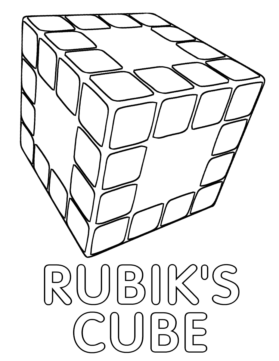 Cube coloring pages | Coloring pages to download and print