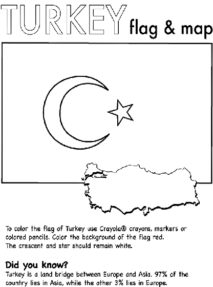 Turkey (Nation) Coloring Page | crayola.com
