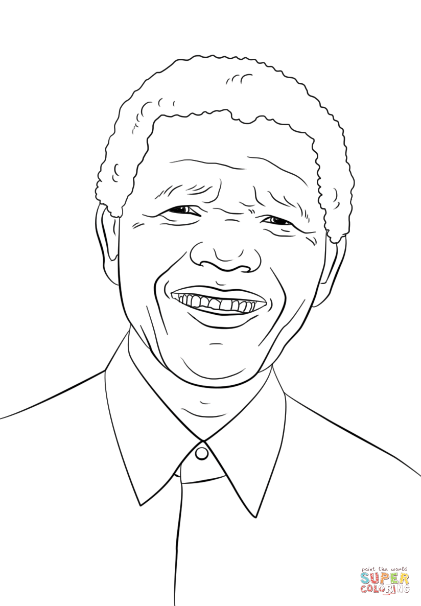 Nelson Mandela coloring page | Free Printable Coloring Pages