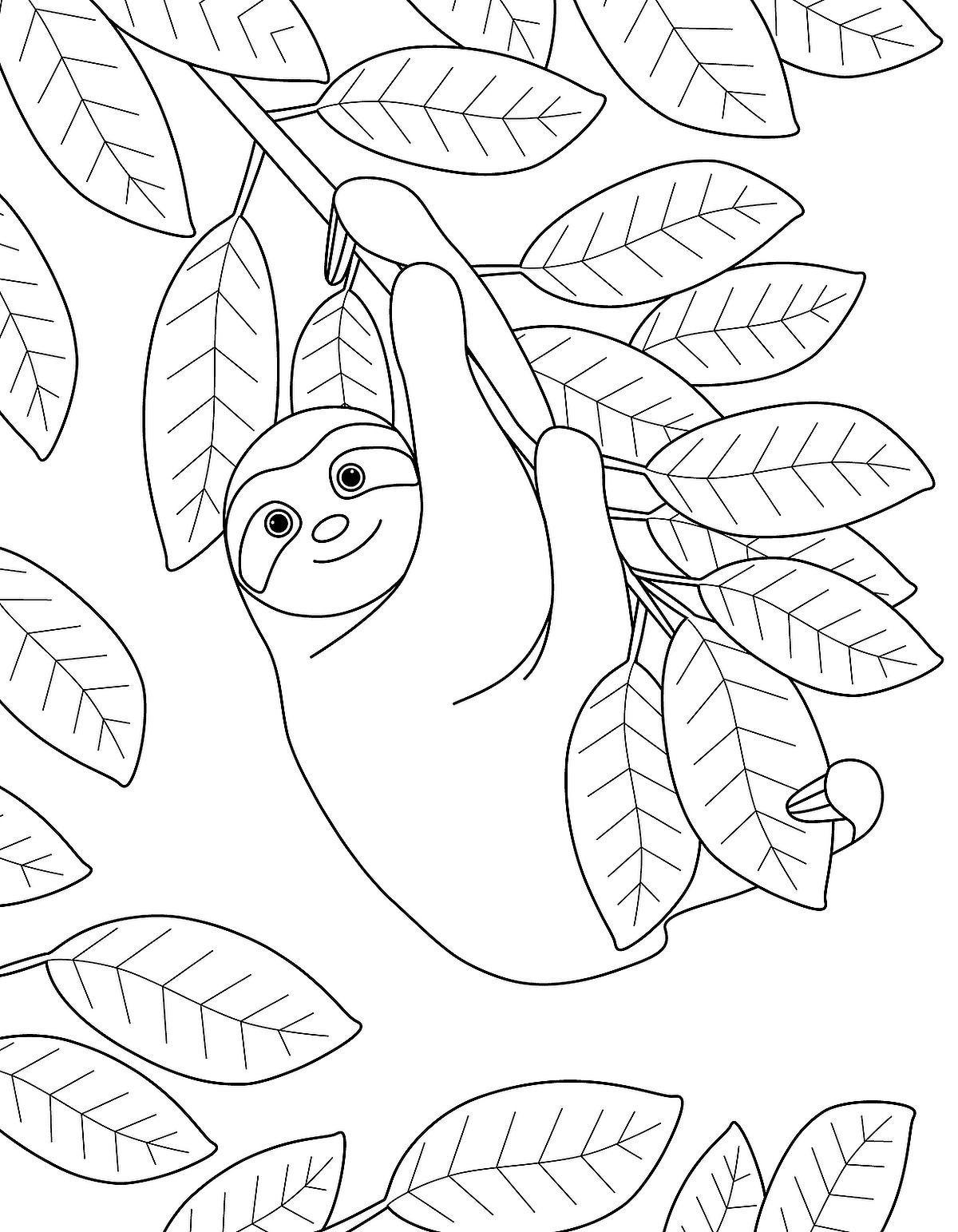 Sloth Coloring Pages: Free Printable Coloring Pages of Sloths to Help You  Slow Down & Relax (Like a Sloth) | Printables | 30Seconds Mom