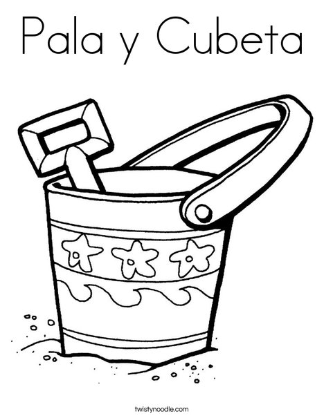 Pala y Cubeta Coloring Page - Twisty Noodle