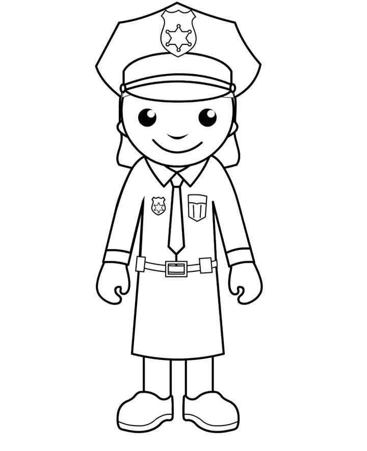 Police Officer Coloring Pages #4 - Police Woman Coloring Pages ...