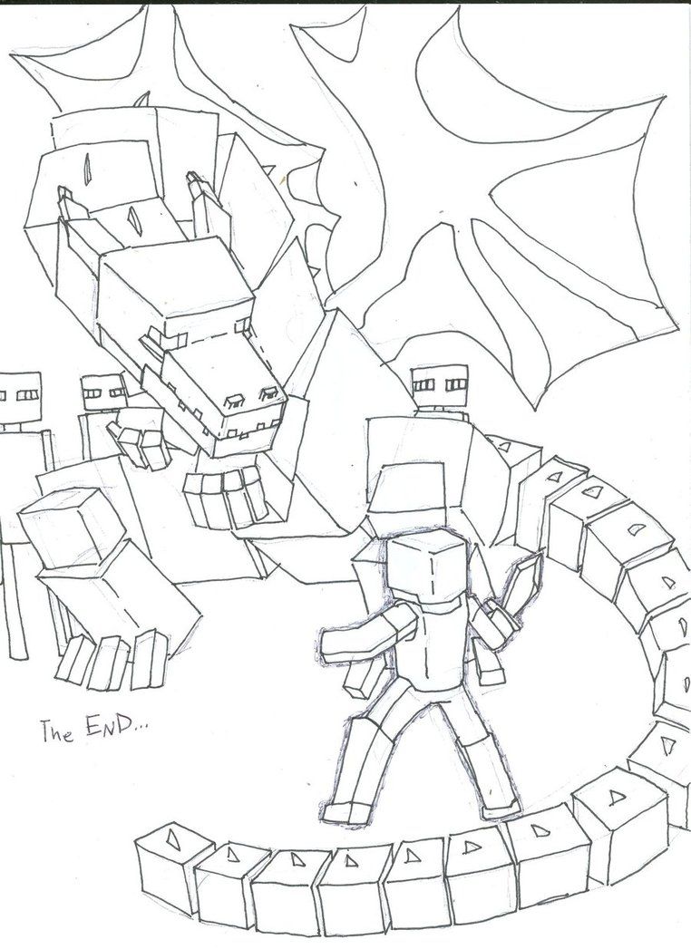 ender dragon coloring pages - Google Search | Dragon coloring page ...