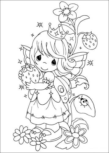 Kids-n-fun.com | 42 coloring pages of Precious moments