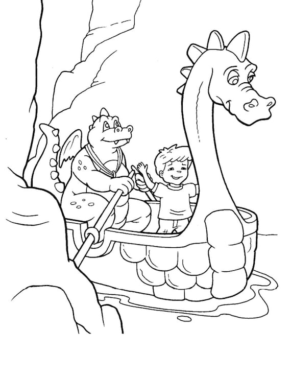 Dragon Tales 25 Pages Coloring Book for Children - Etsy