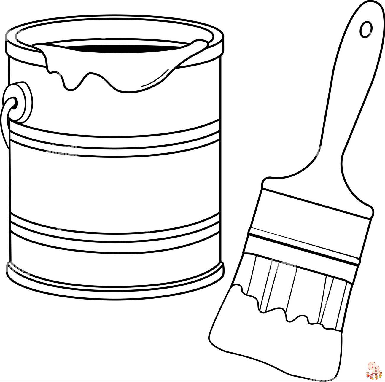 Paint Coloring Pages: Creative Fun for Kids