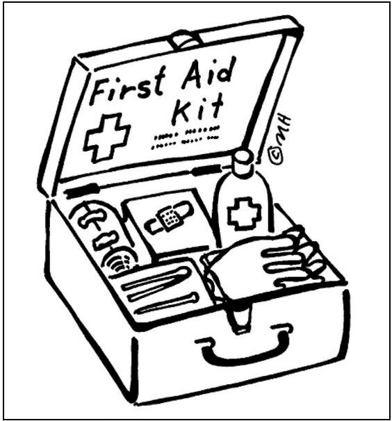 First Aid Coloring Page | First aid for kids, First aid, Coloring pages