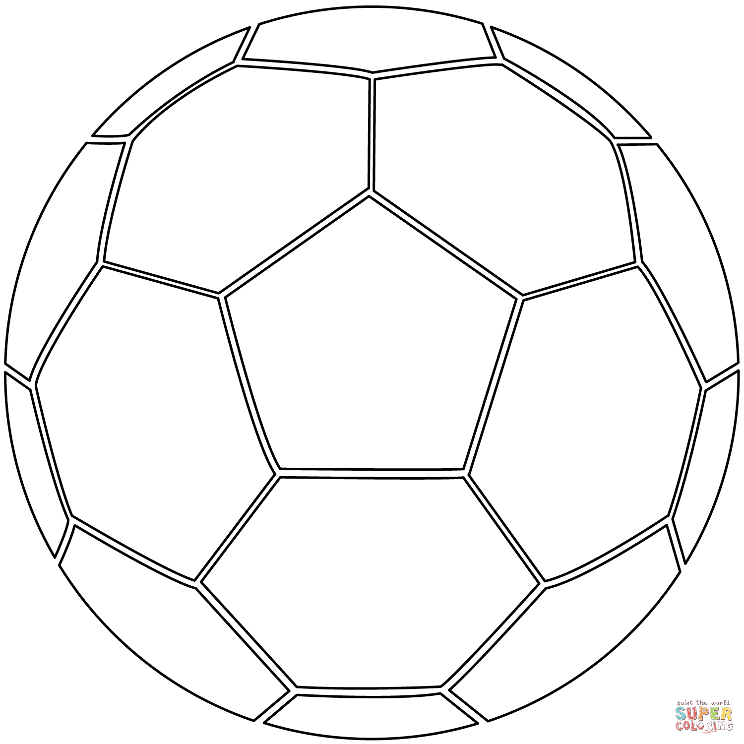 Soccer Ball coloring page | Free Printable Coloring Pages