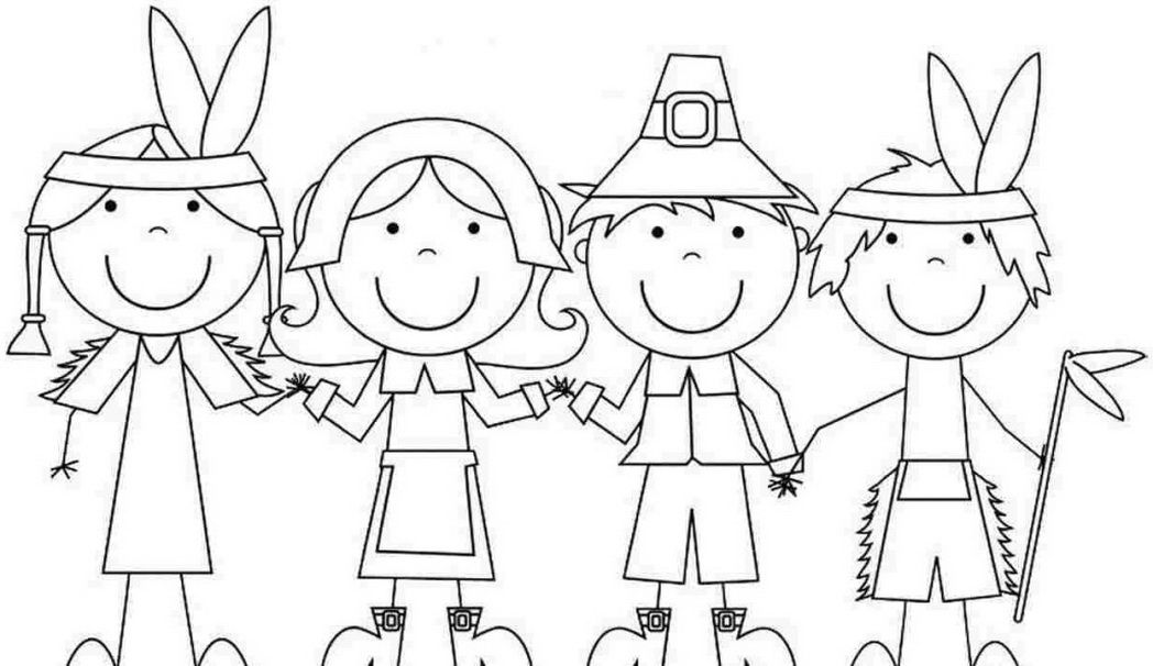 pilgrim hat coloring pages thanksgiving ginormasource kids ...