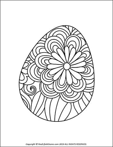 Easter Egg Coloring Pages (Free Printable Easter Egg Coloring Book)