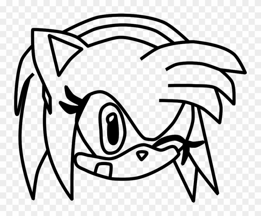 Sonic Characters Coloring Pages Amy Rose - Paint - Free Transparent PNG  Clipart Images Download