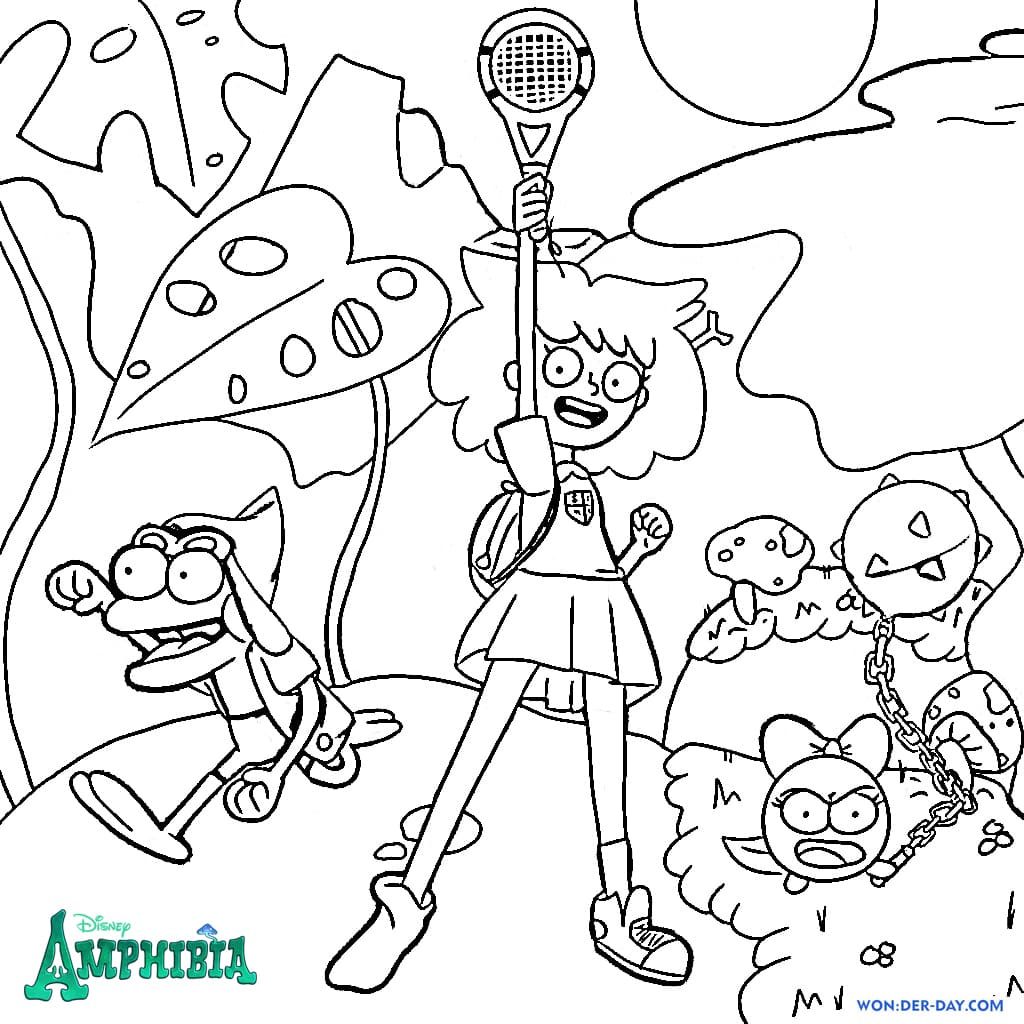 Disney Amphibia Coloring Pages — Free Coloring pages
