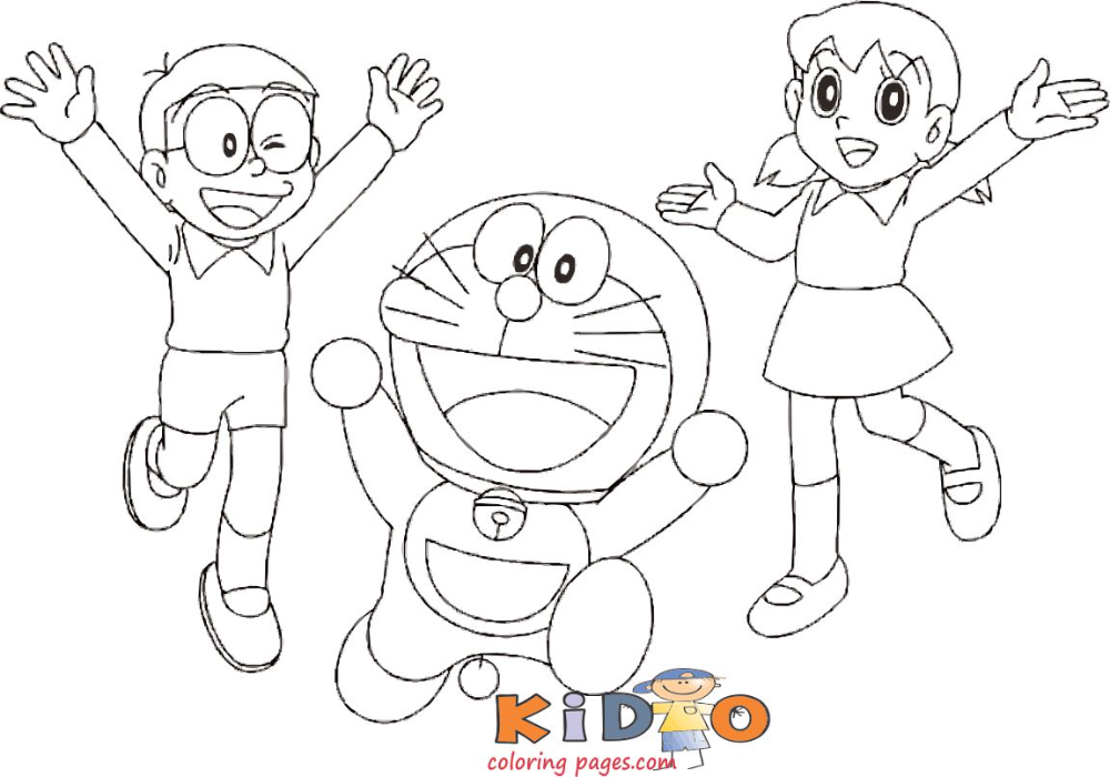 Doraemon shizuka nobita coloring page to print | Coloring pages to print,  Coloring books, Coloring book download