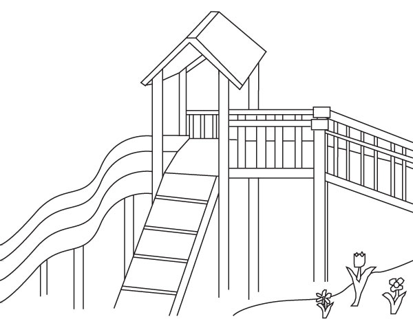 Infrastructure Canada - kidfrastructure Colouring Pages: Park