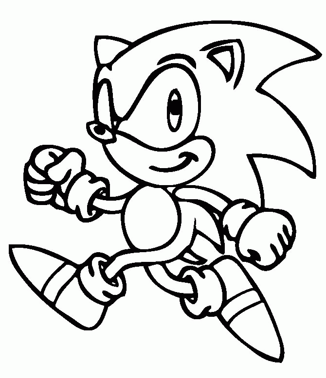 sonic the hedgehog coloring pages - Clip Art Library