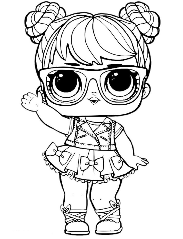 Bon Bon Lol Doll Coloring Page - Free ...