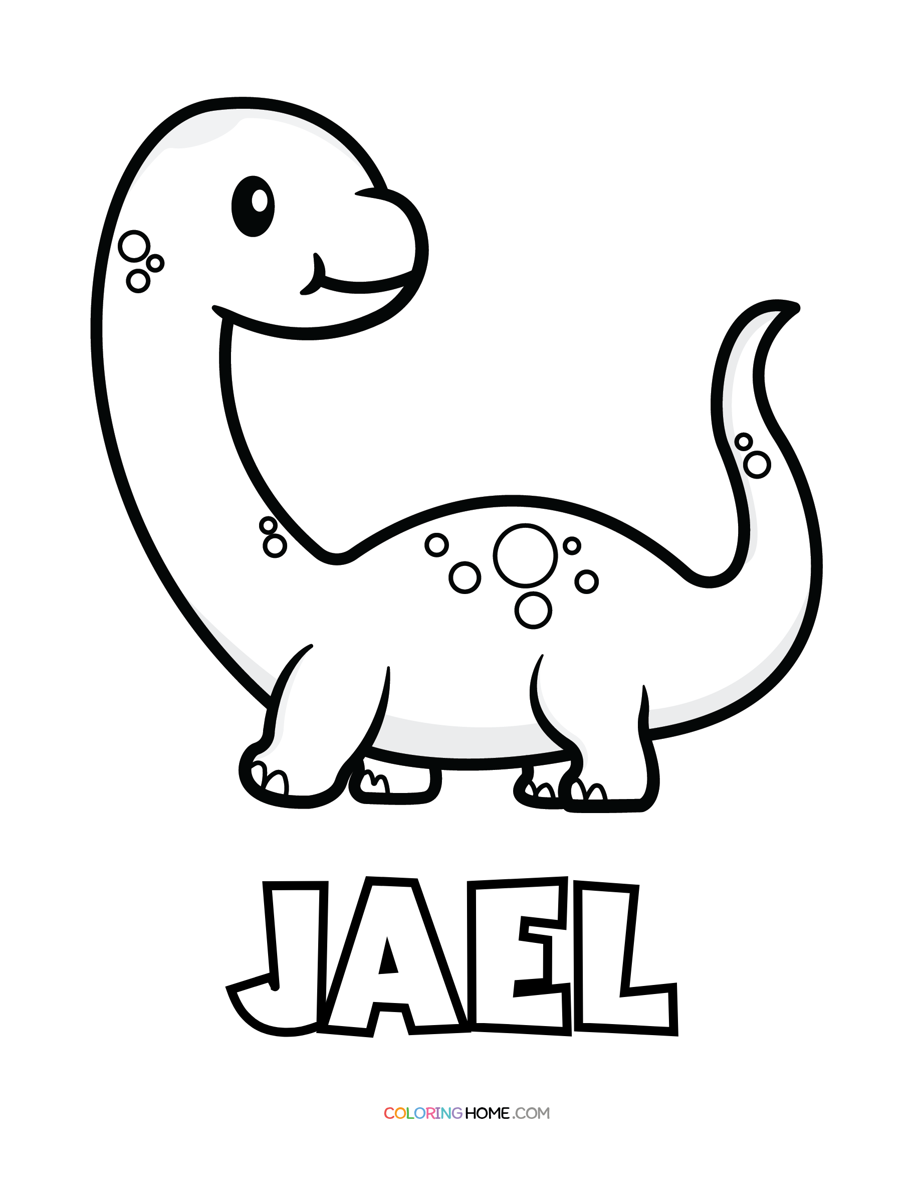 Jael dinosaur coloring page