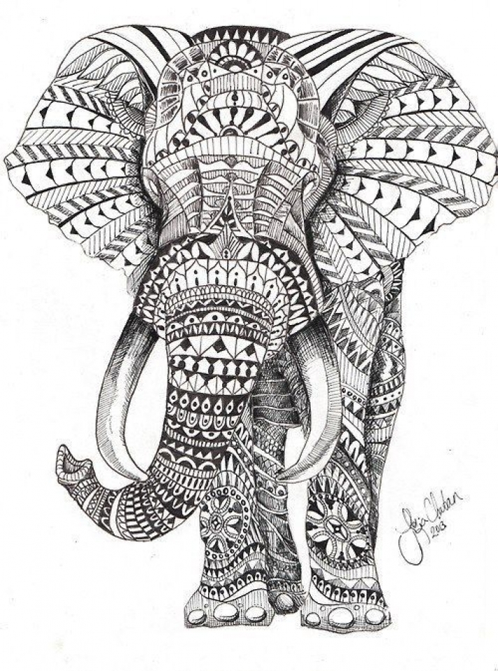 Get This Mandala Elephant Coloring Pages 5f78h0 !