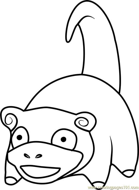 Slowpoke Pokemon GO Coloring Page for Kids - Free Pokemon GO Printable Coloring  Pages Online for Kids - ColoringPages101.com | Coloring Pages for Kids