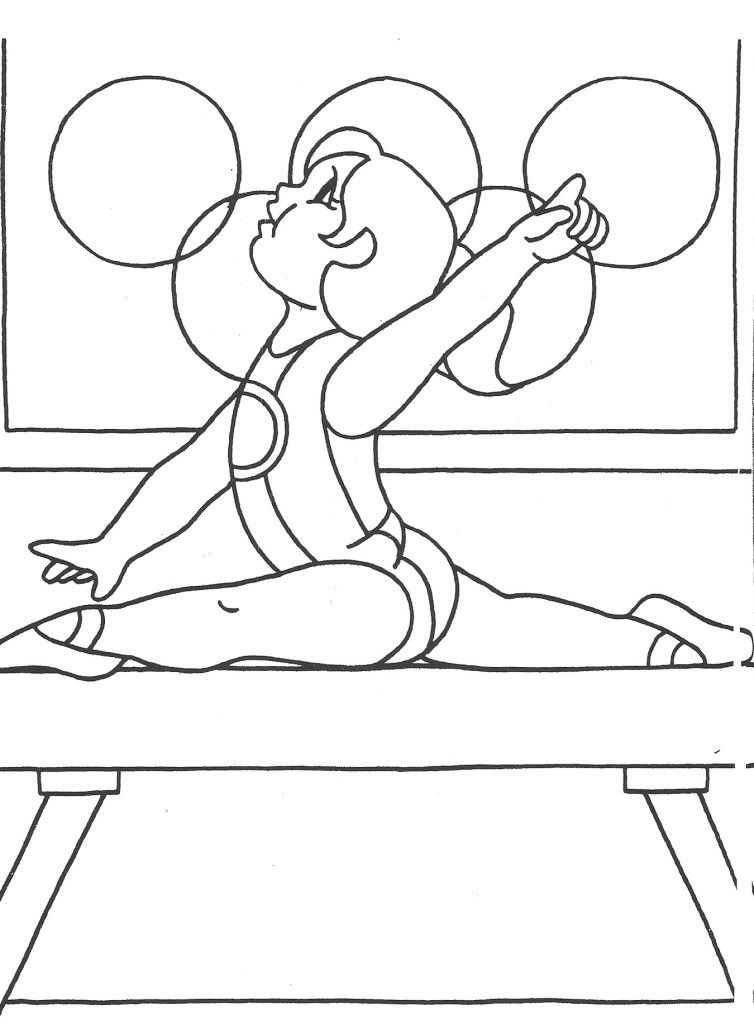 gymnastics coloring pages | Only Coloring Pages