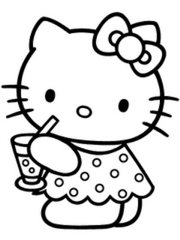 8 Pics of Hello Kitty Summer Coloring Pages - Hello Kitty ...