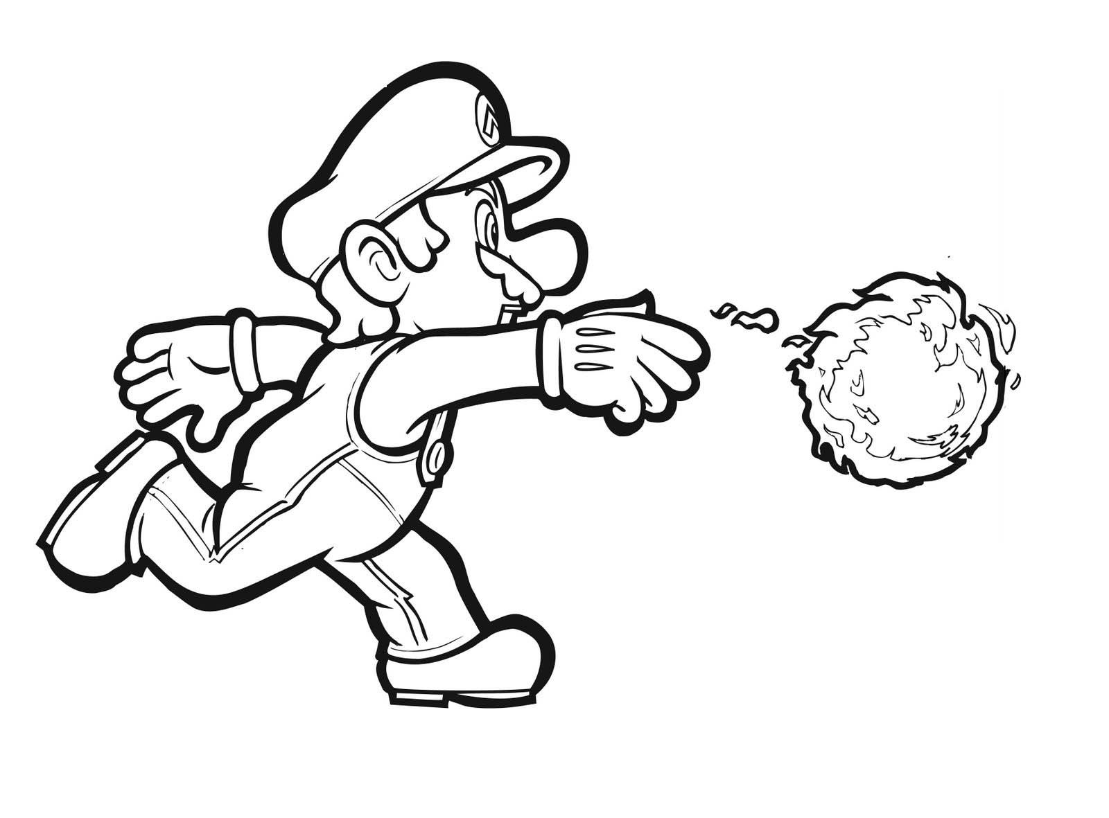 How To Print Coloring Pages Of Mario - Colors