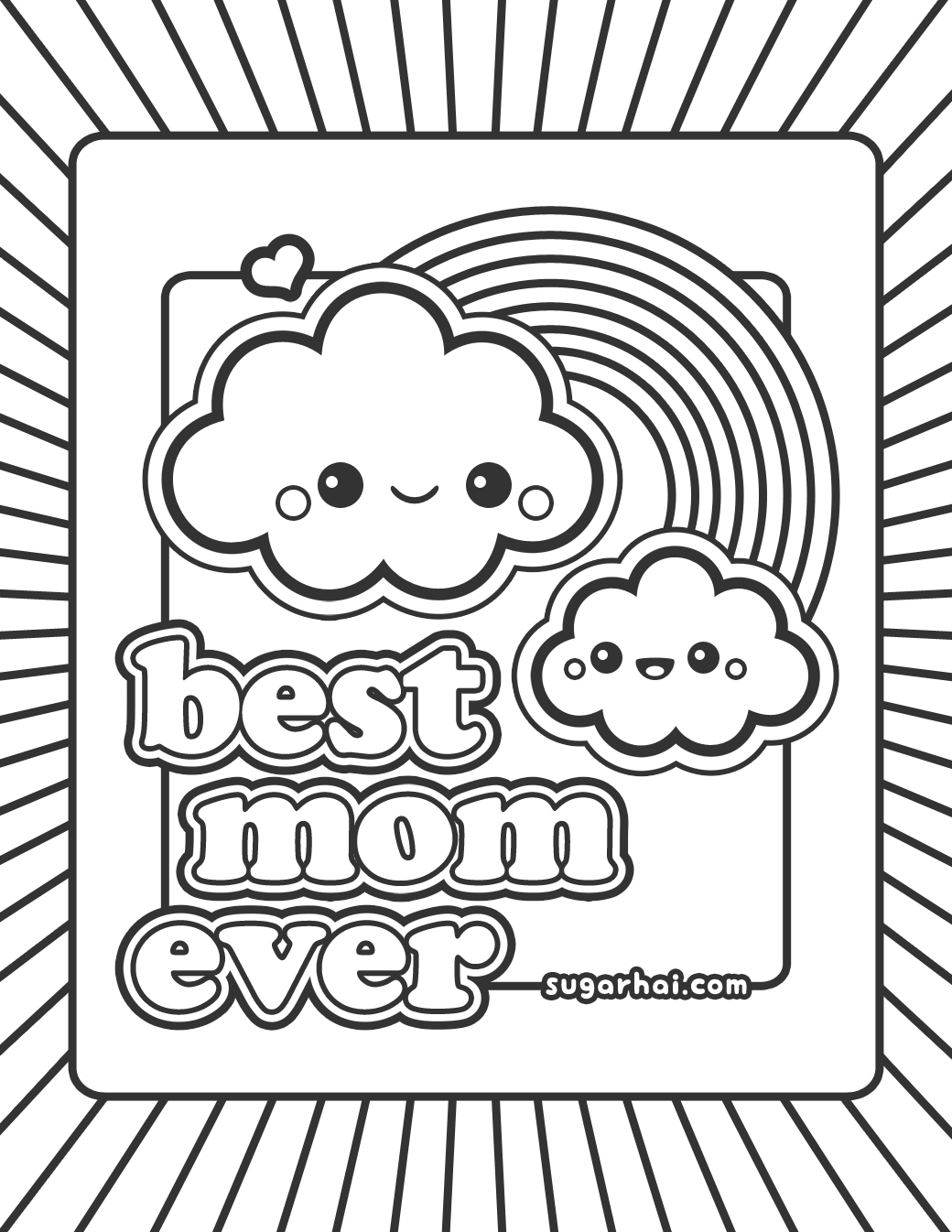 Best Mom In The World Coloring Pages - Coloring Pages