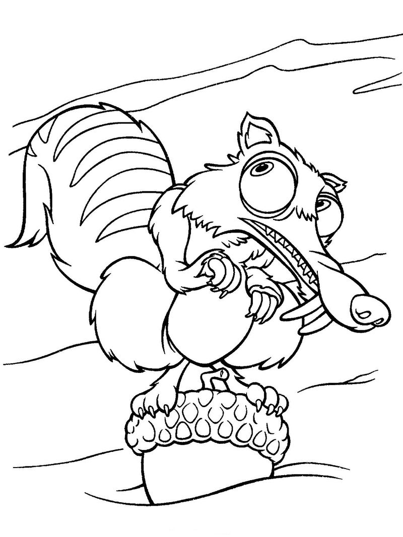 coloring pages of ice-age – Free Printables